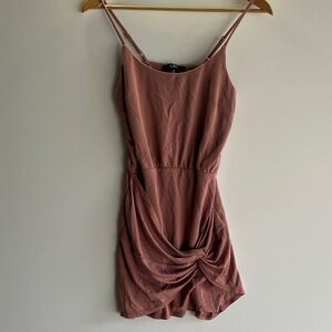 Lulu's Dusty Rose Mini Dress